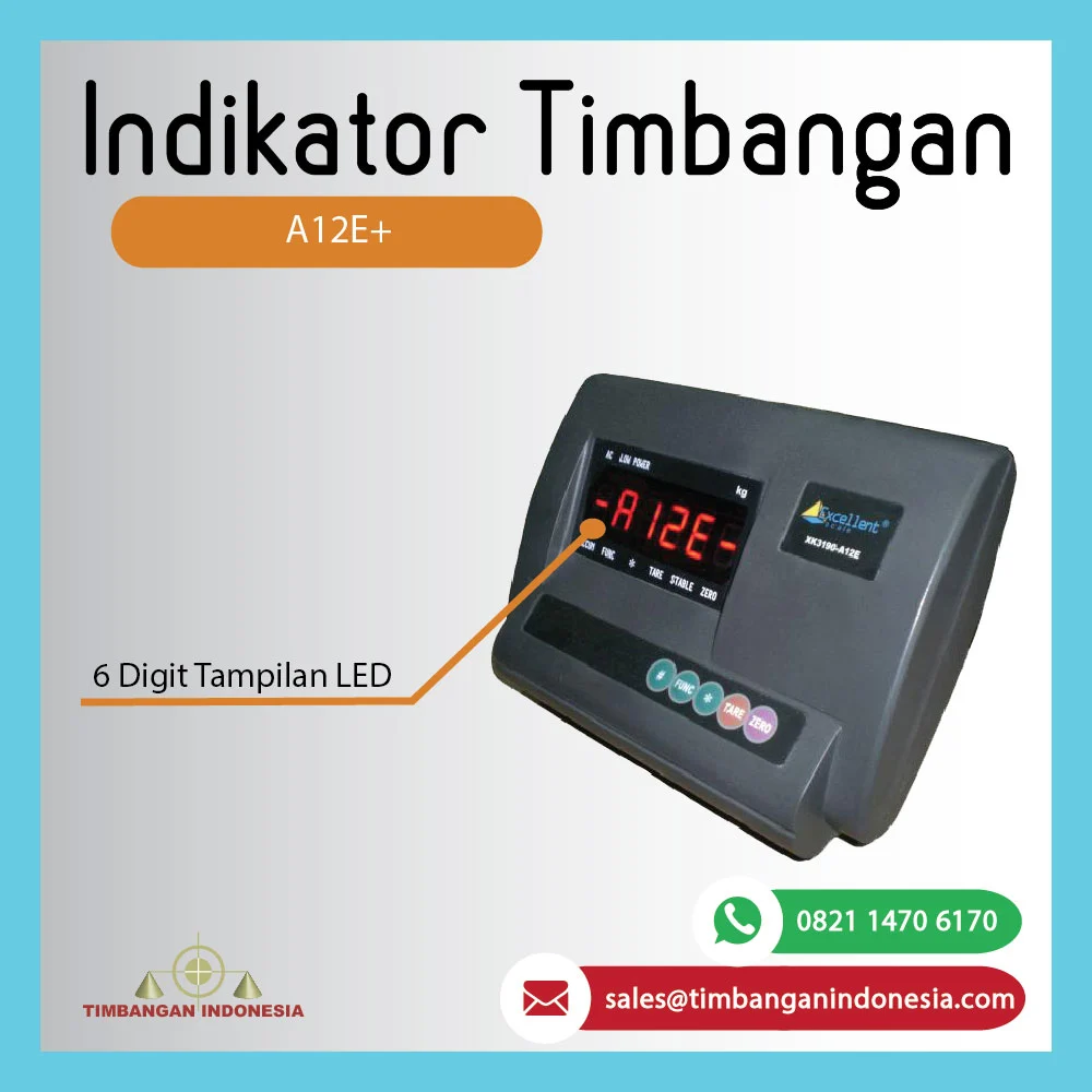 Indikator Timbangan A12E+