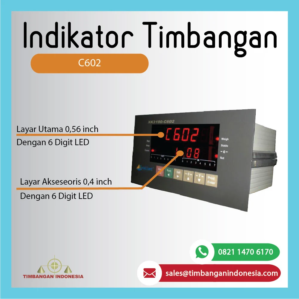 Indikator Timbangan C602