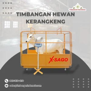 Timbangan Hewan Dengan Kerangkeng