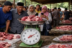 Timbangan daging kurban