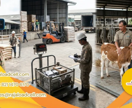 Macam macam timbangan dan fungsinya pada timbangan hewan dan timbangan harga digital di lingkungan industri.