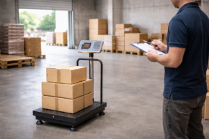 Timbangan Duduk Digital 150kg di gudang