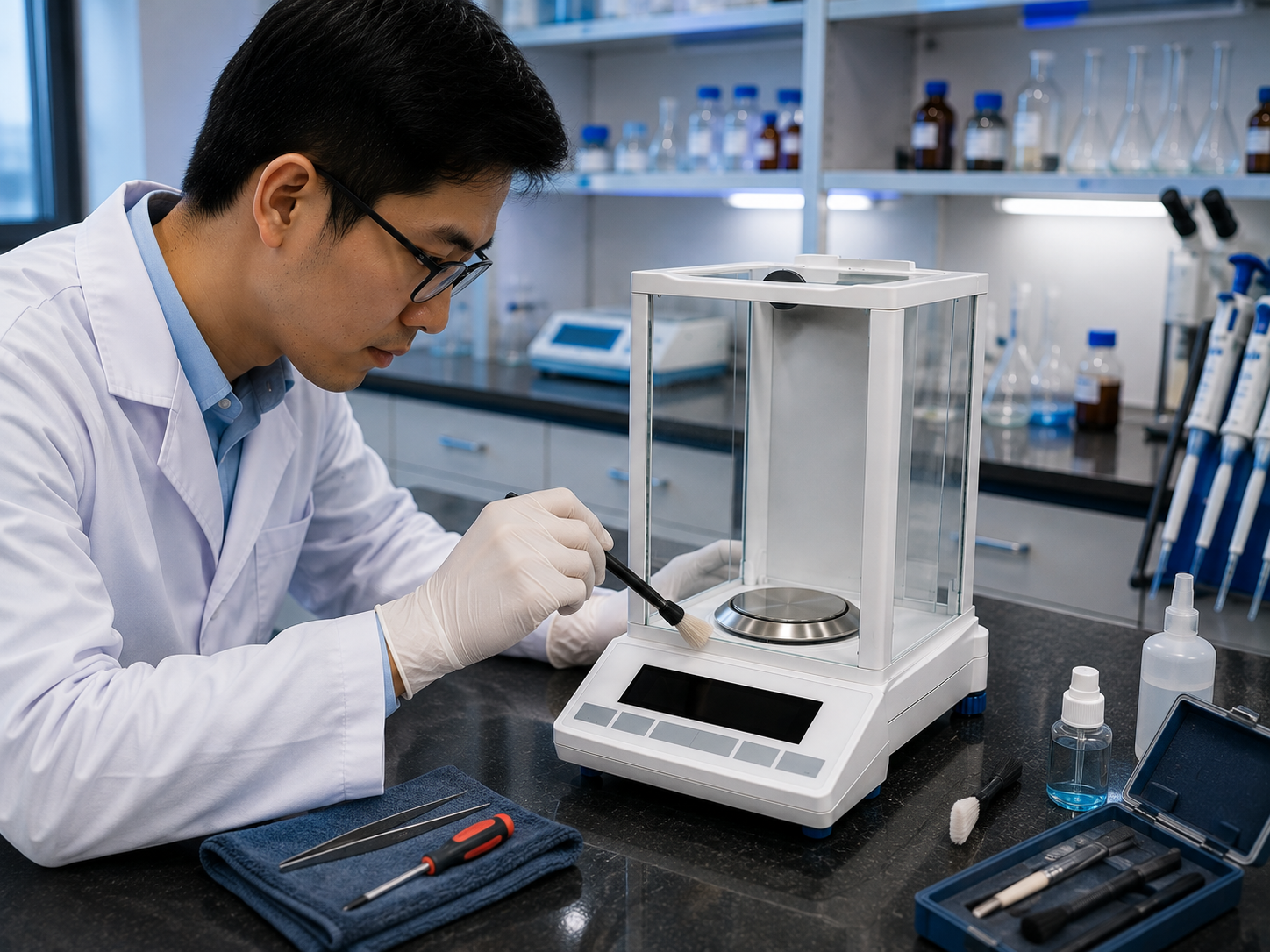 timbangan laboratorium kapasitas 200 gram