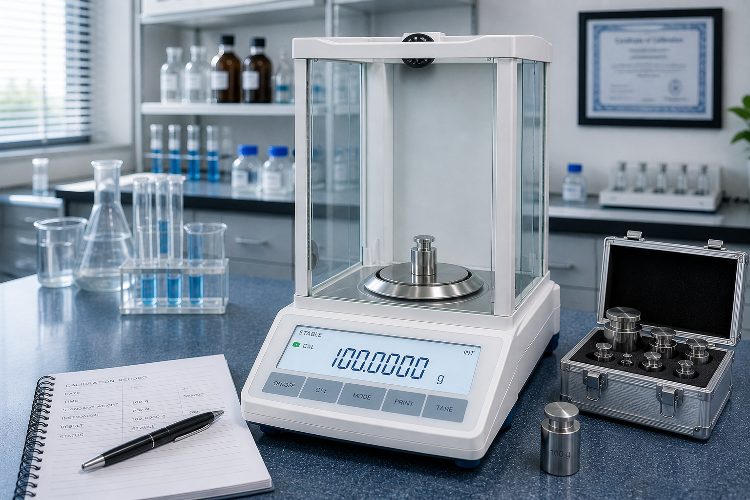 timbangan laboratorium kapasitas 200 gram